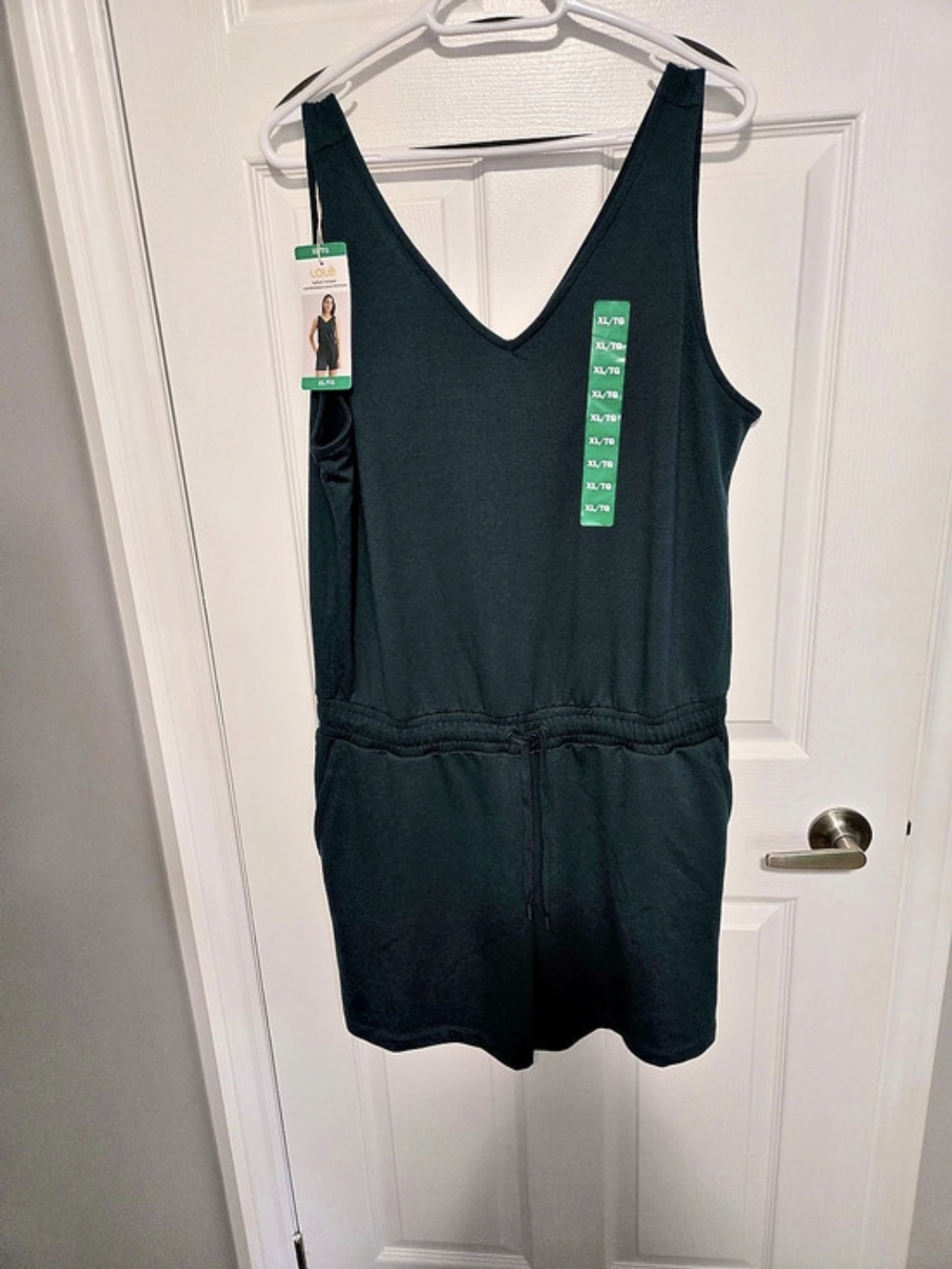 Lolë Women's Beach Romper Sleeveless Green XL NWT